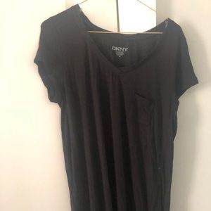 Women’s dkny jersey t shirt dress black
